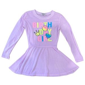 Firehouse purple birthday girl dress girls size XXS NWOT